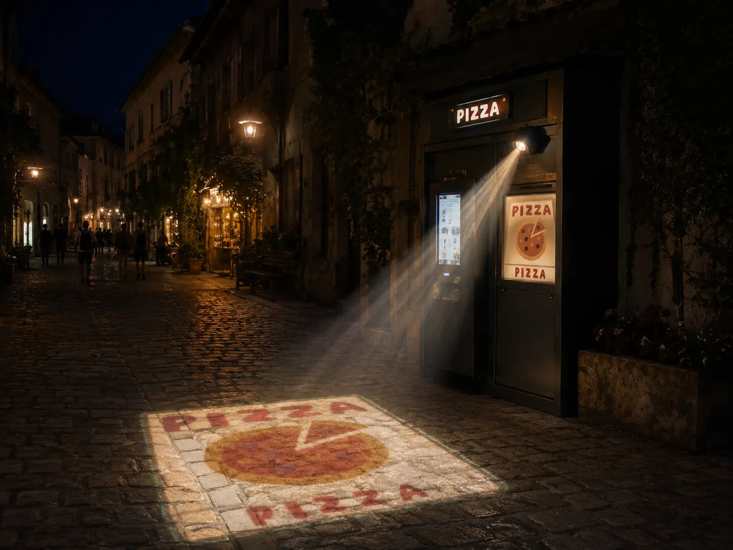 Projection GOBO logo sur sol