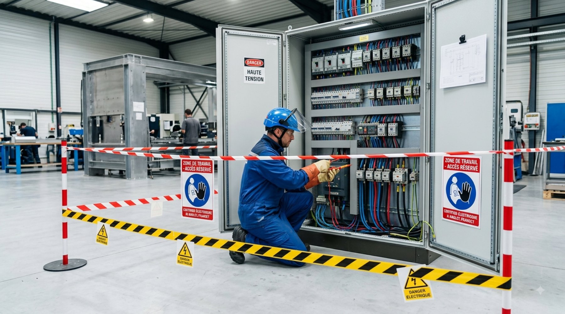 Risque électrique en industrie : prévention, habilitations et sécurisation des installations